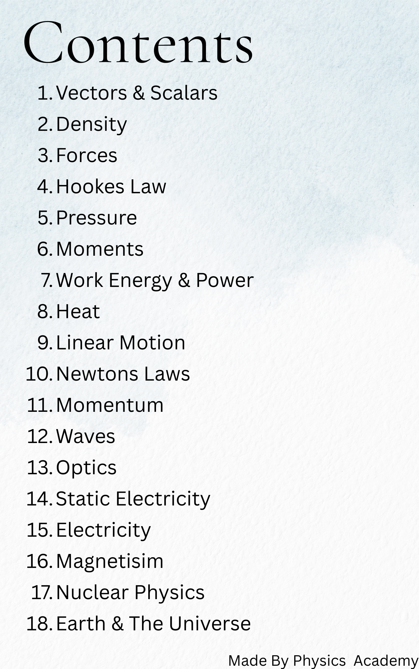 Physics Study Bundle