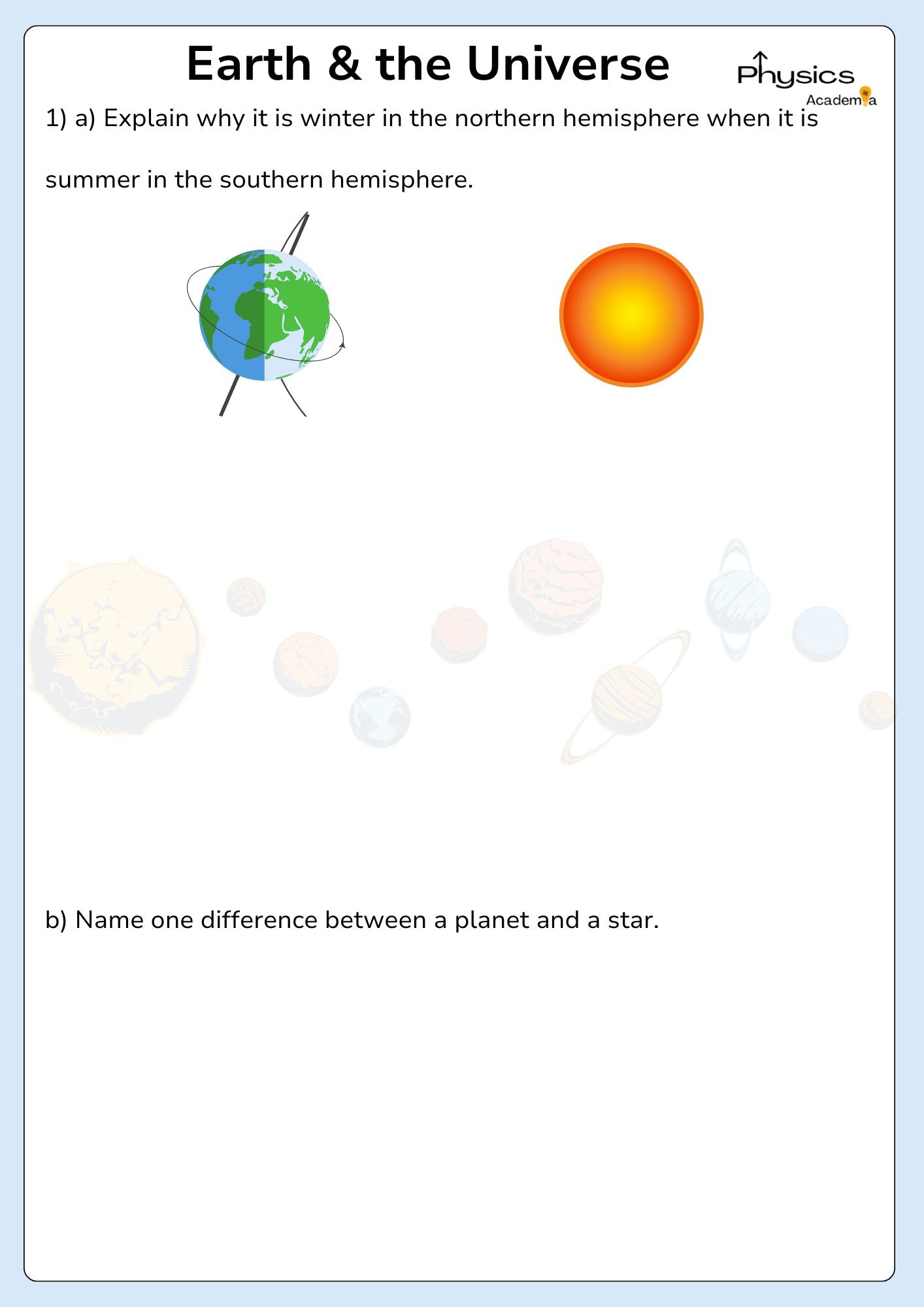 Physics Practice Booklet Year 9