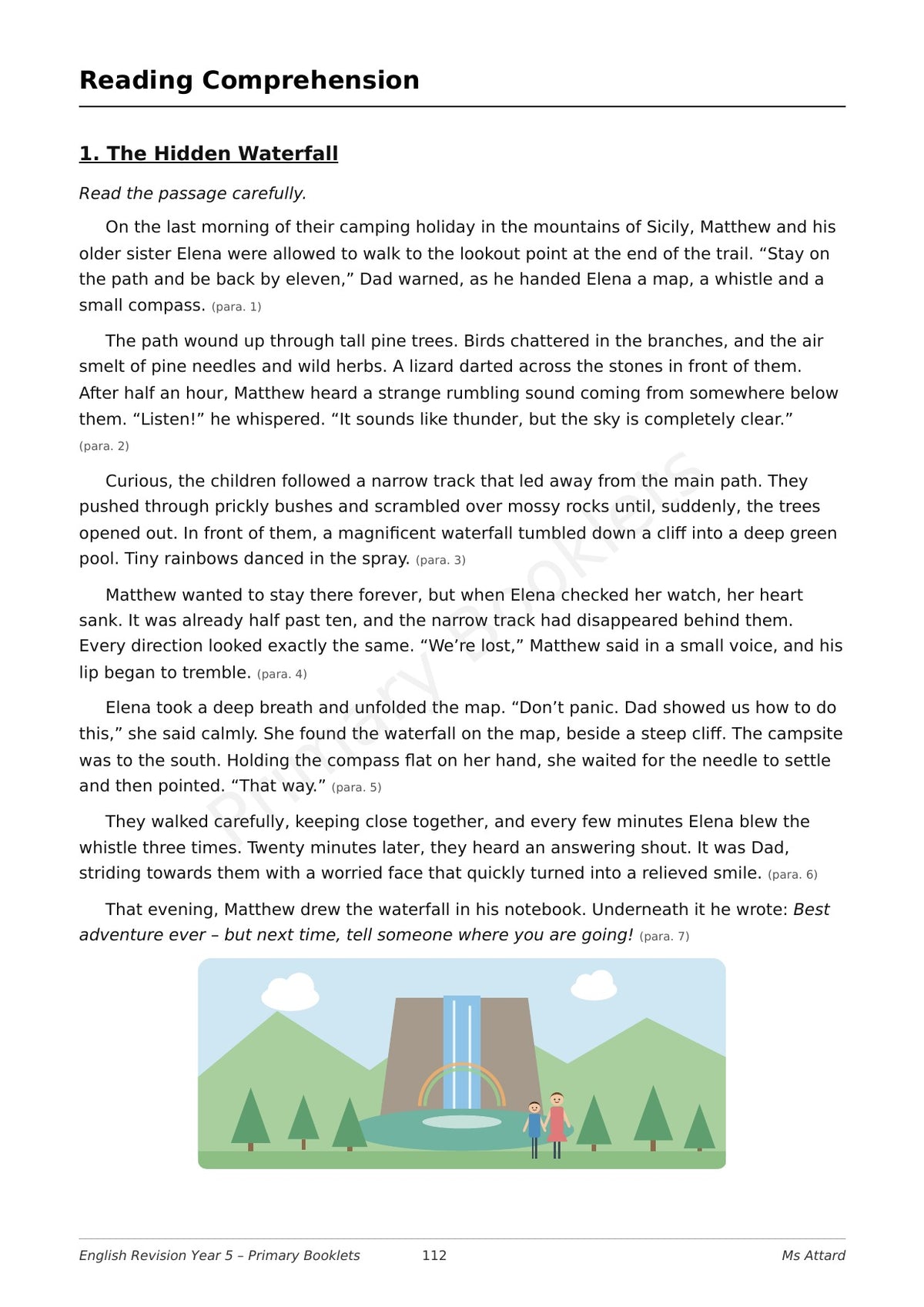 English Revision Booklet | Year 5