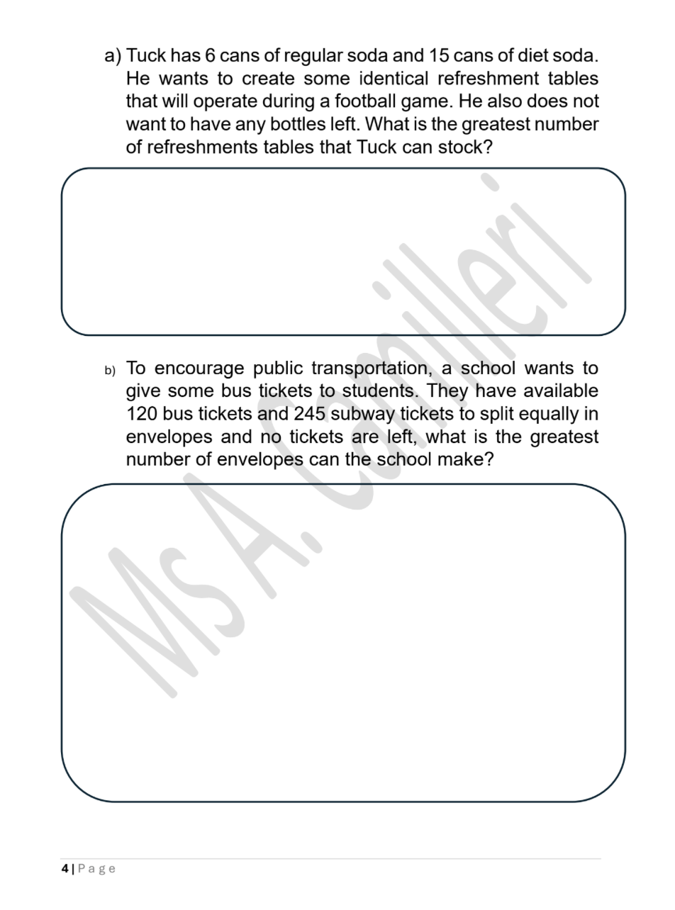 Year 9 Maths Summer Revision Bundle