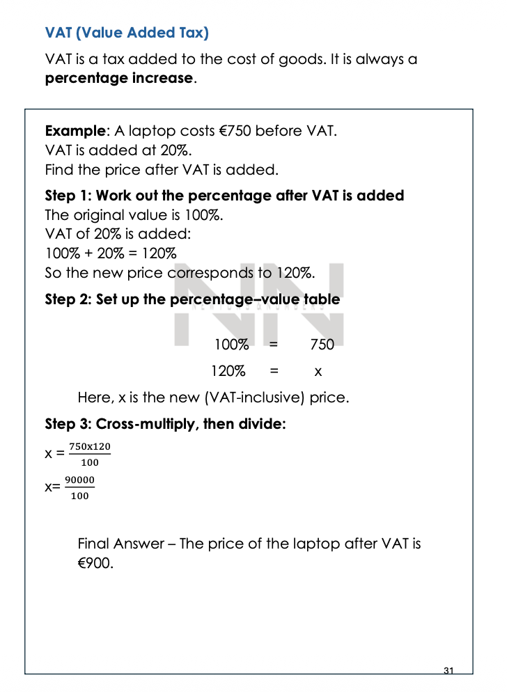 Mathematics Short Notes Year 11