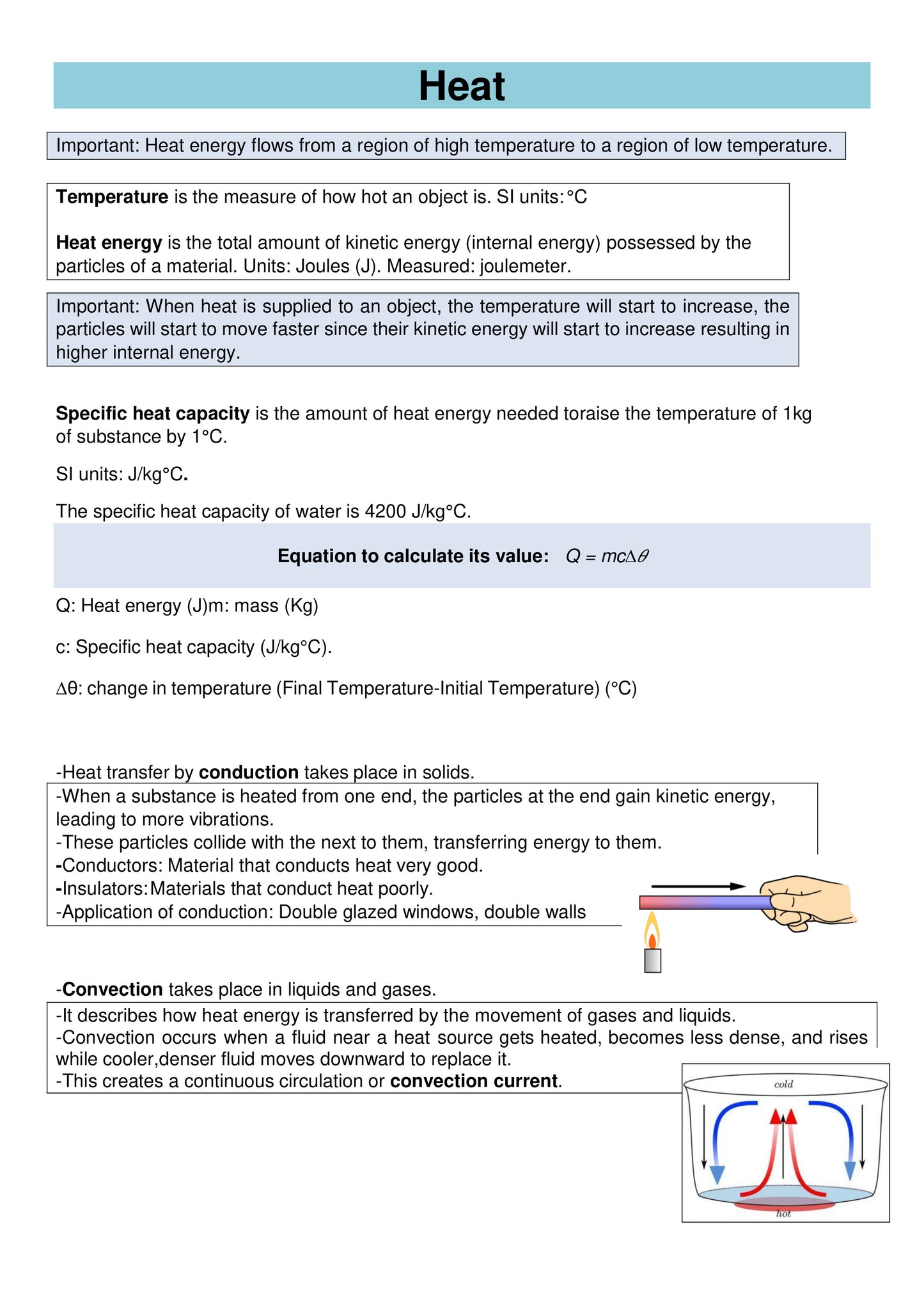 Physics Summary Sheets