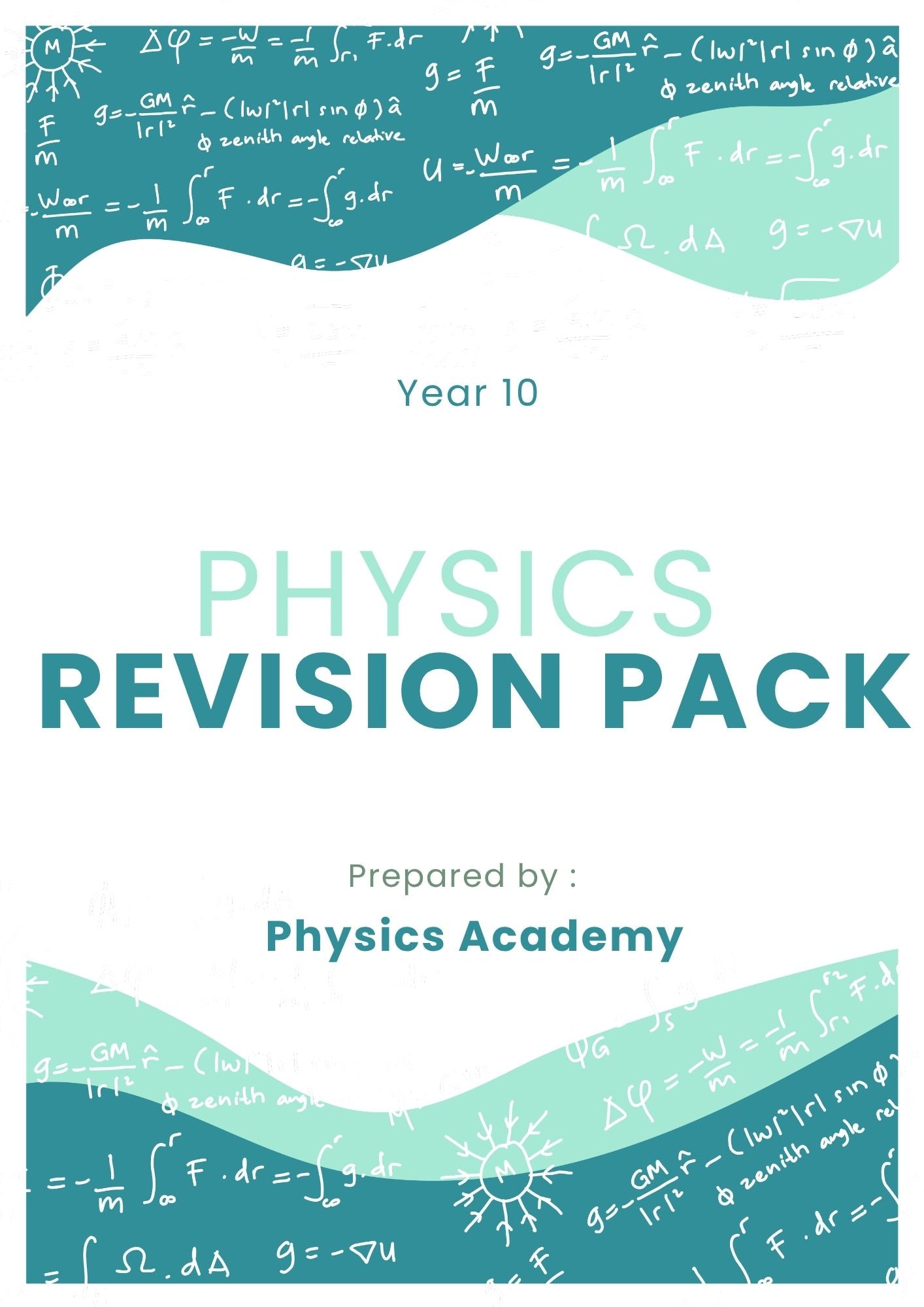 Summer Revision Booklet Year 10