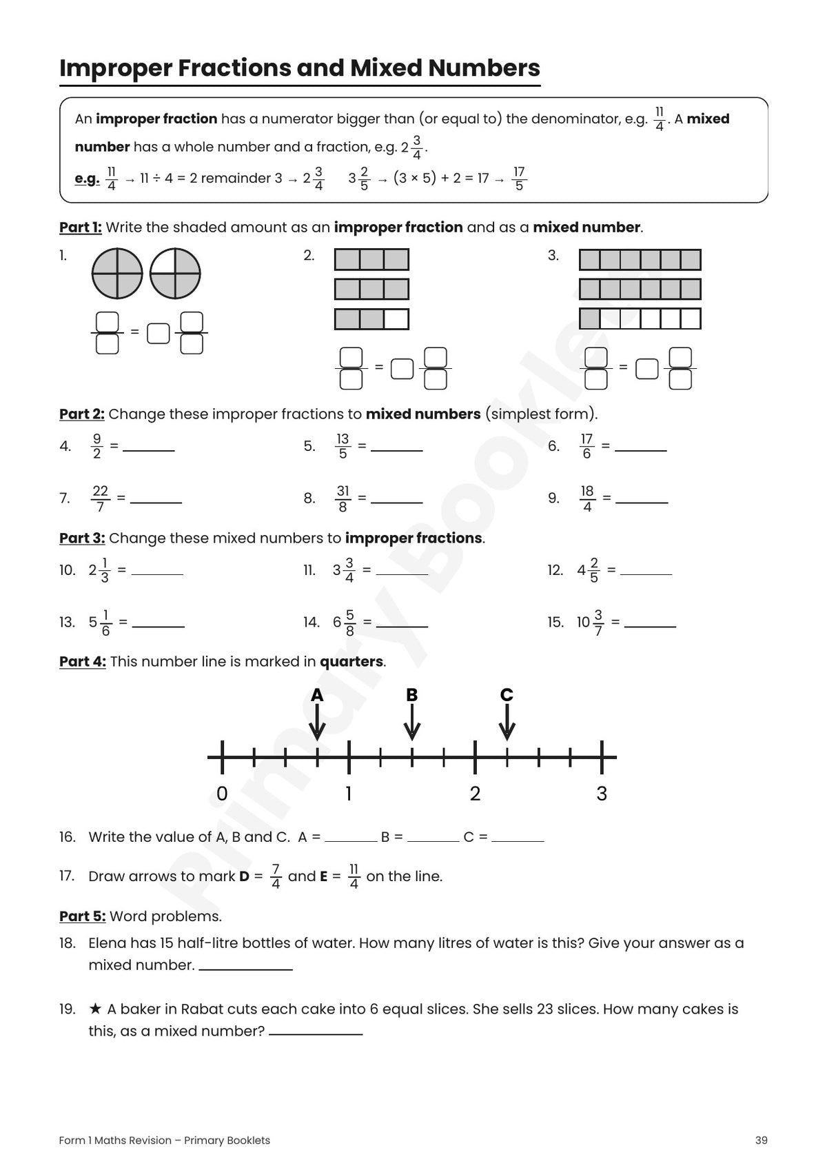 Maths Revision Booklet | Year 7