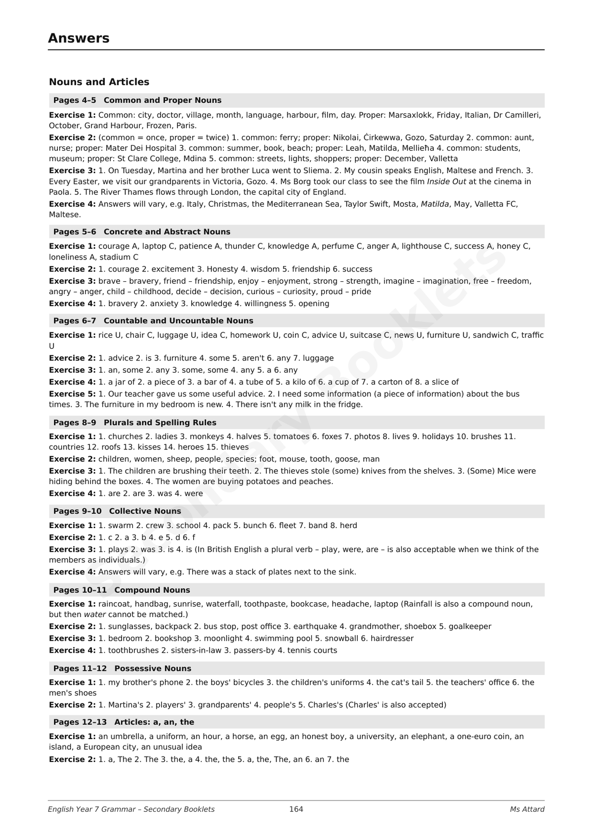 English Revision Booklet | Year 7