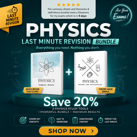 Last Minute Physics Revision Bundle | O-Level Physics