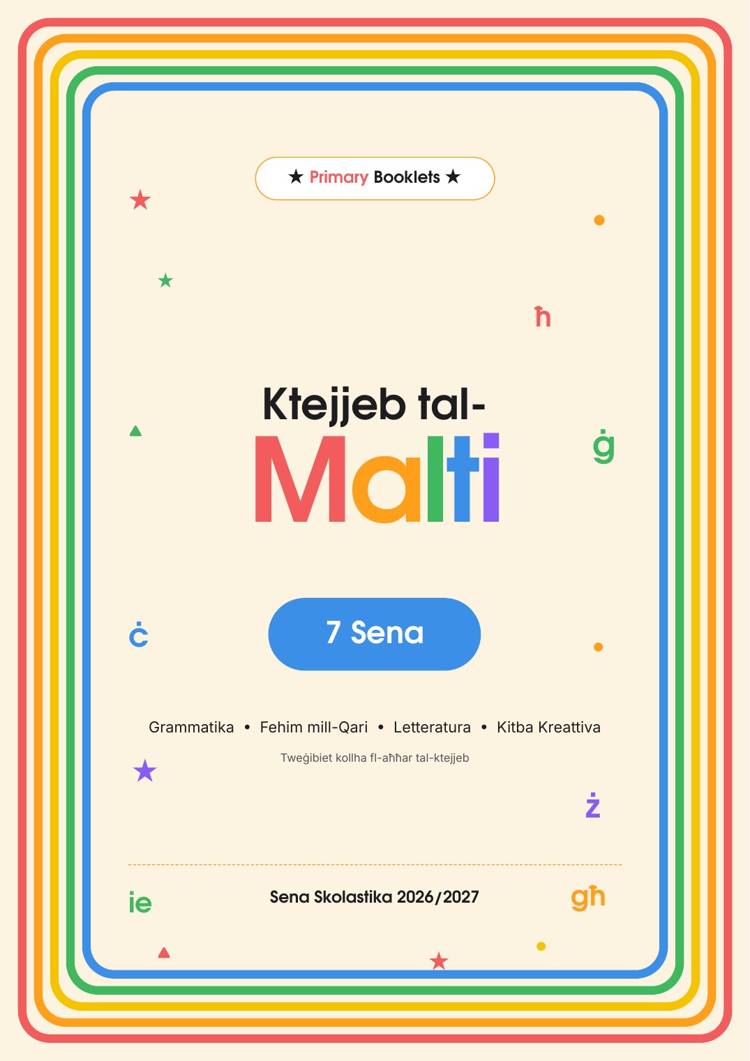 Maltese Revision Booklet | Year 7