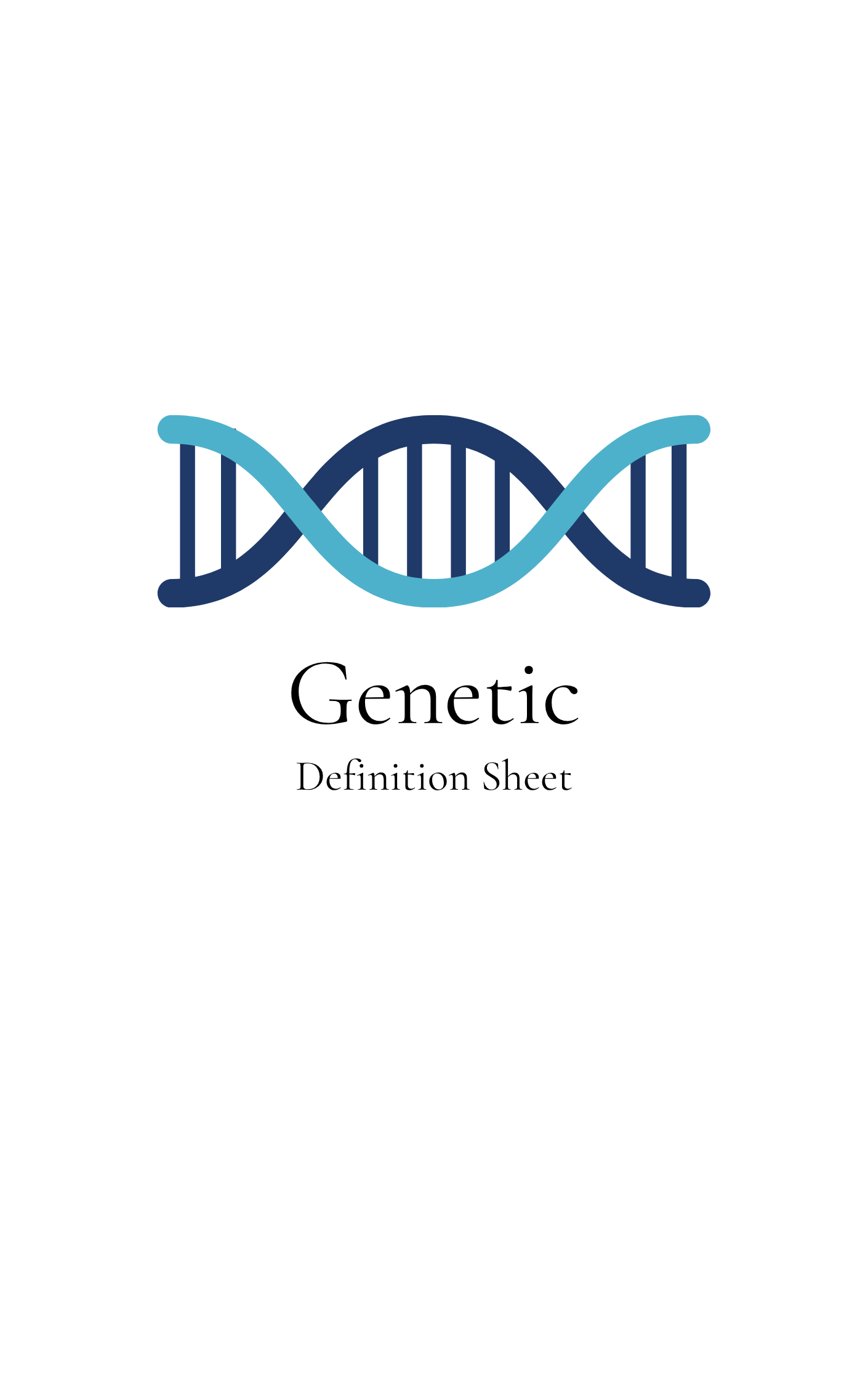 Genetics Definition Sheet O'Level