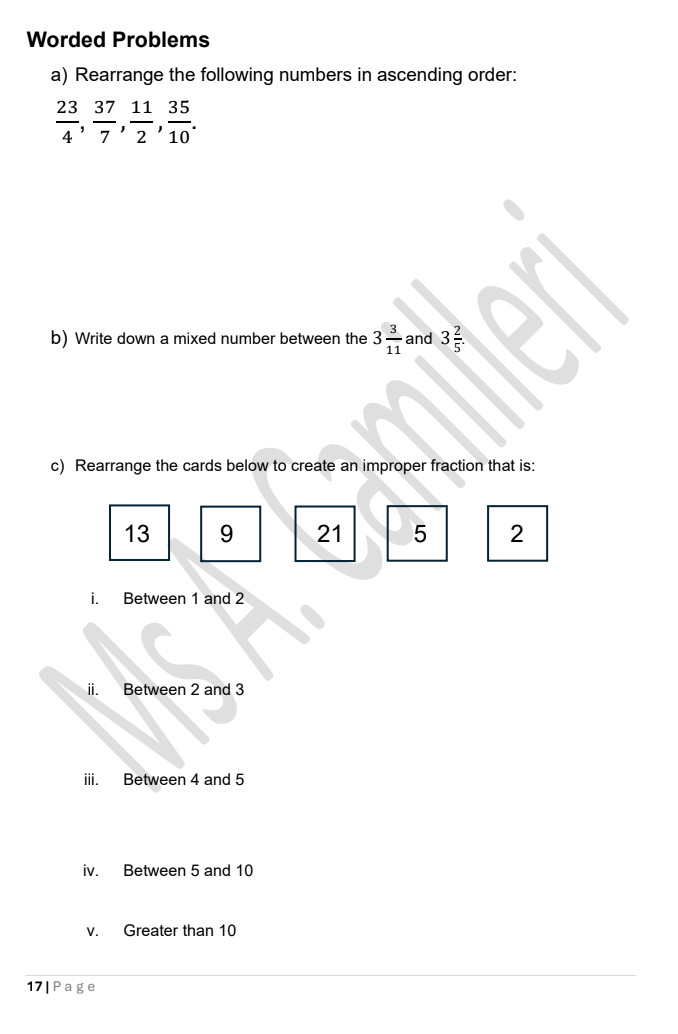Mathematics Practice Exercises Form 2