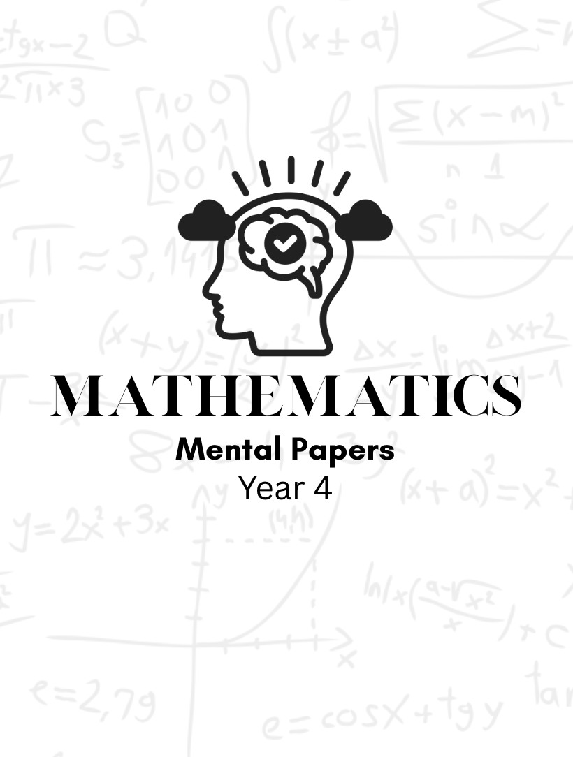 Maths Mental Paper Booklet year 4