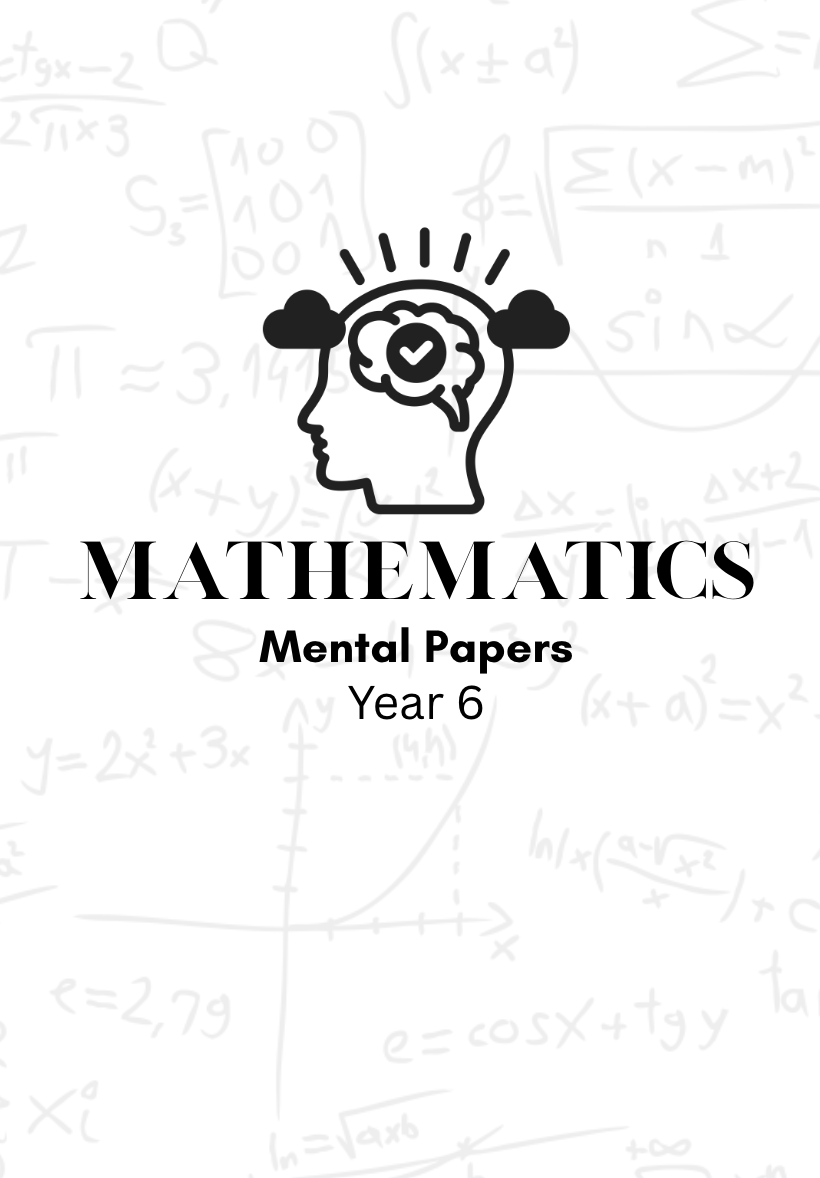 Maths Mental Paper Booklet year 6