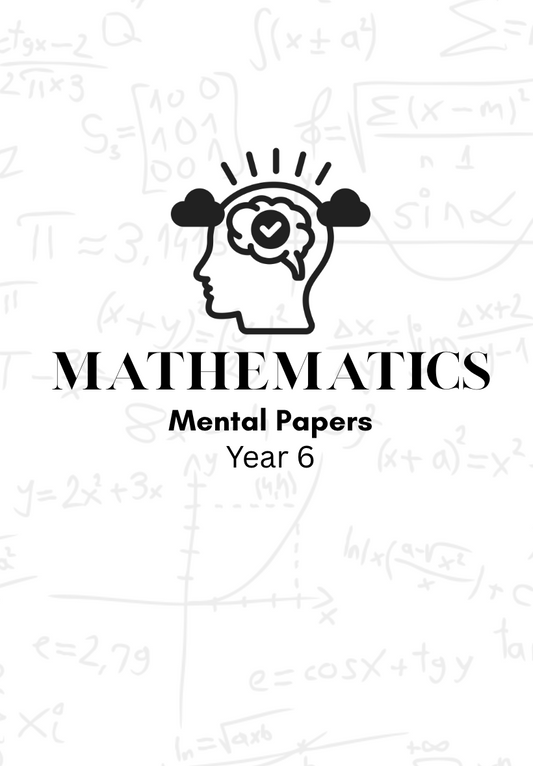 Maths Mental Paper Booklet year 6