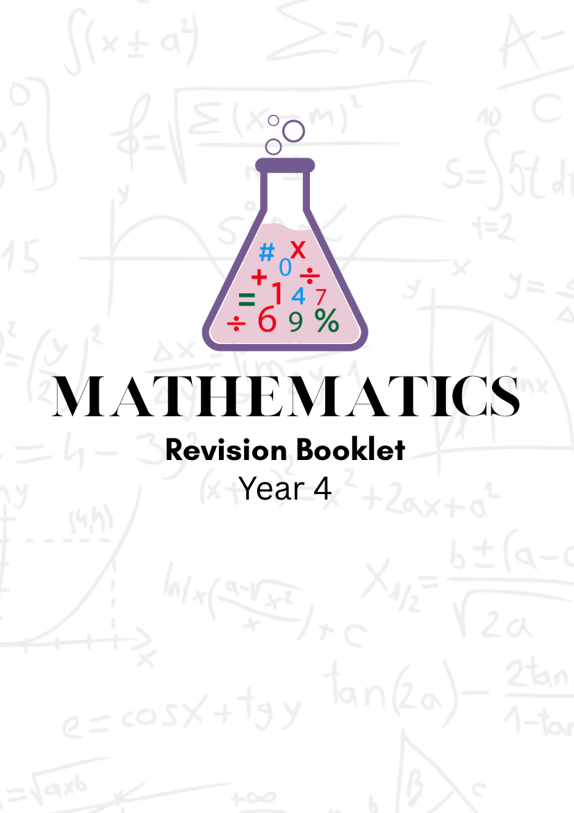 Maths Revision Booklet year 4