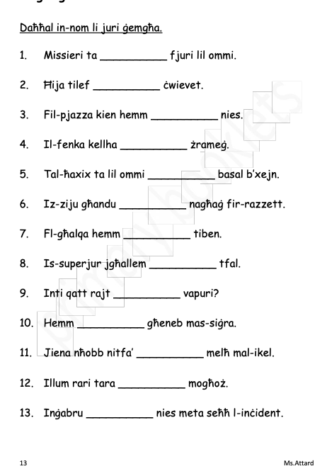 Maltese Revision Booklet year 4