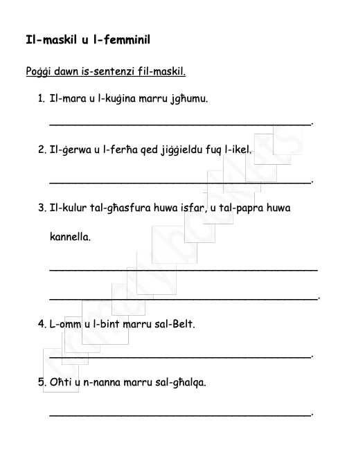 Maltese Revision Booklet year 4