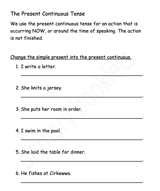 English Revision Booklet year 6