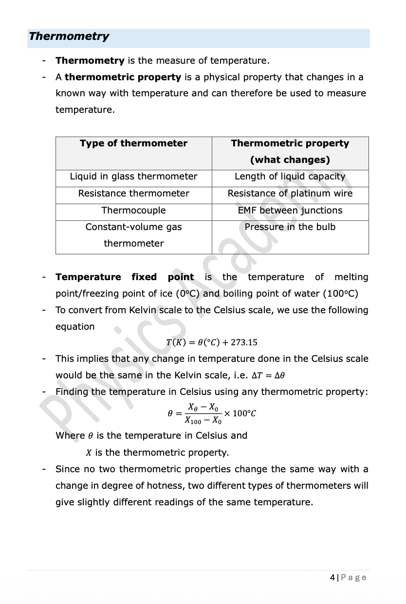Thermodynamics | Intermediate Physics Notes