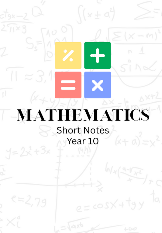 Mathematics Short Notes Year 10