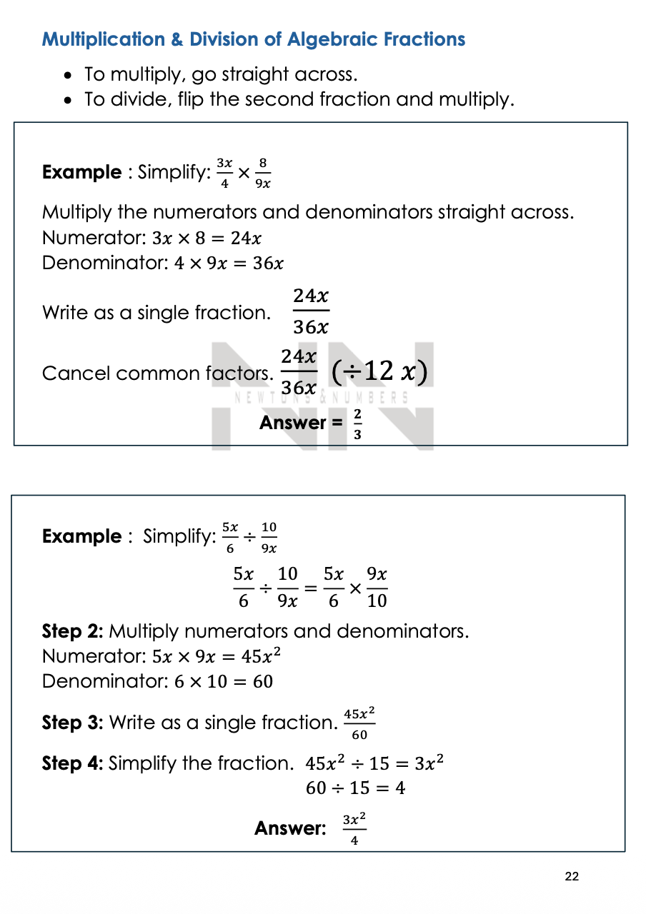 Mathematics Short Notes Year 10