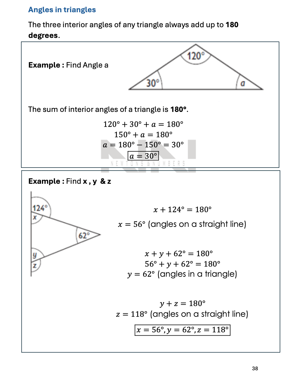 Mathematics Short Notes Year 10