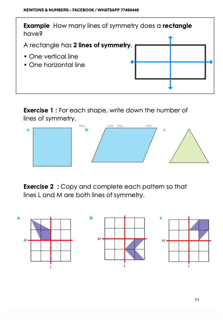 Mathematics Short Notes Year 11