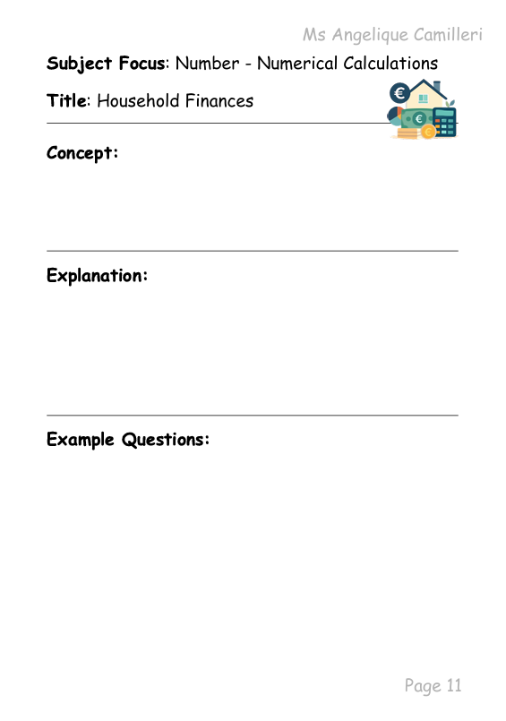 A Guide to Creading Your Own Maths Year 9 Notes