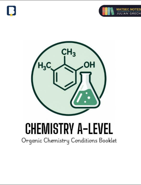 Organic Conditions Booklet | Chemistry A'Level