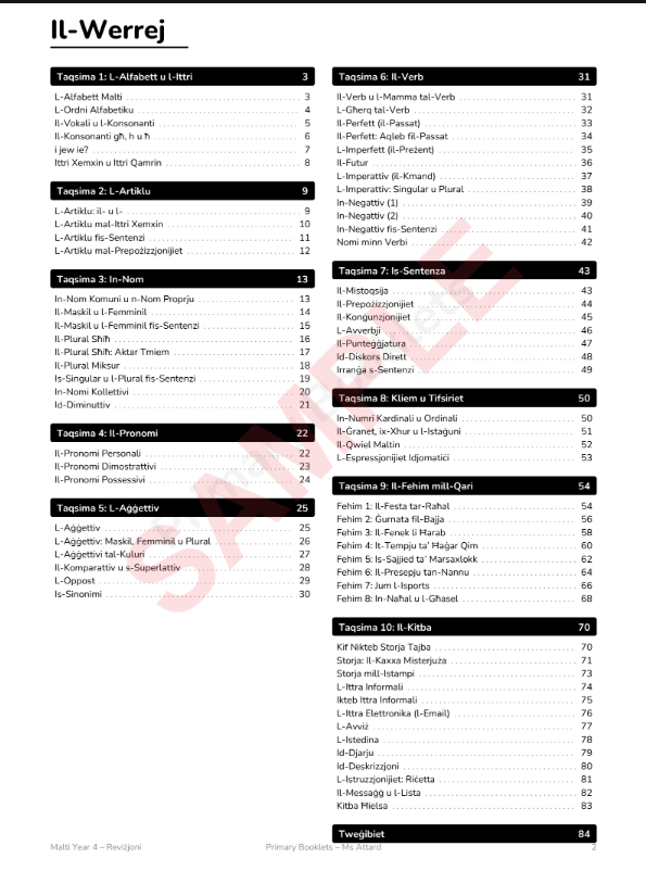 Maths Revision Booklet | Year 4