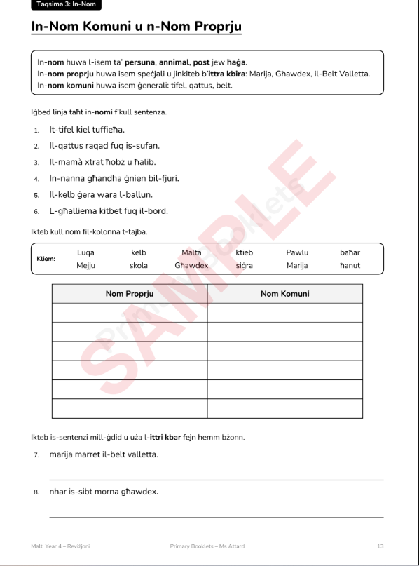 Maths Revision Booklet | Year 4