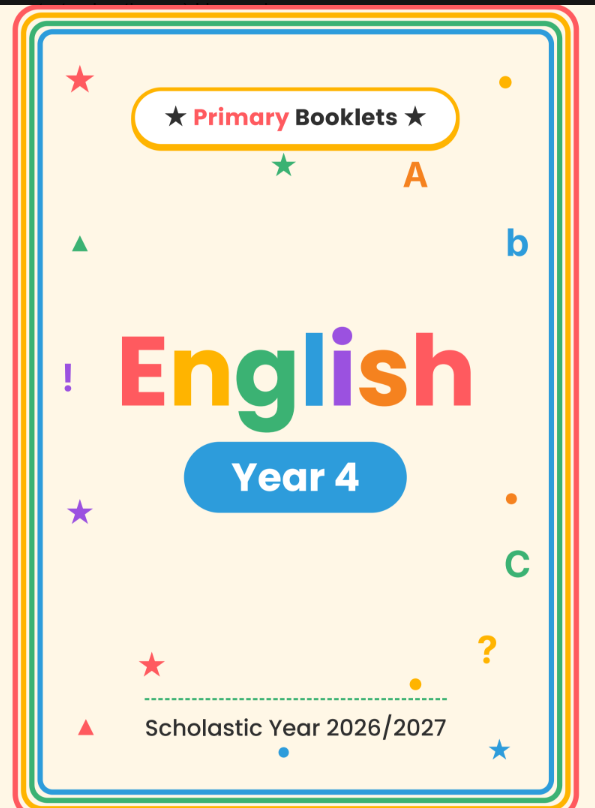 English Revision Booklet | Year 4