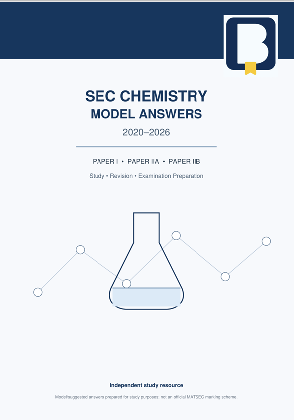 Chemistry O'Level Model Answers | September 2020 - September 2026