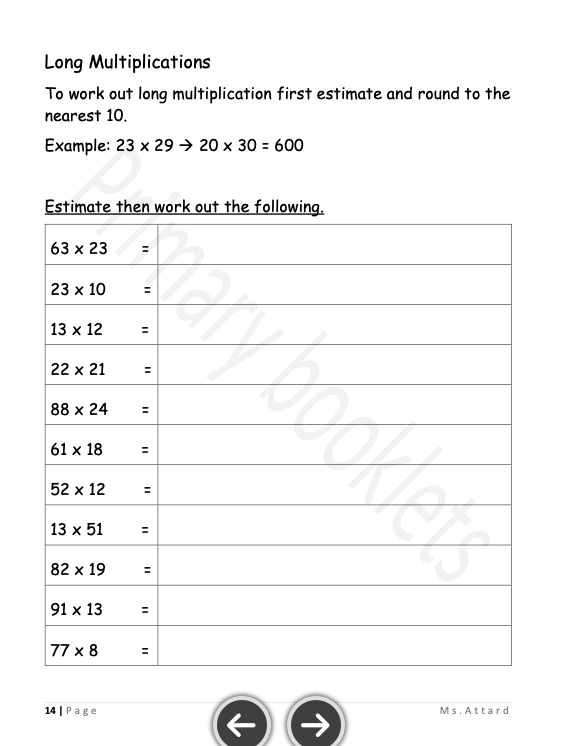 Maths, English & Maltese Revision Pack