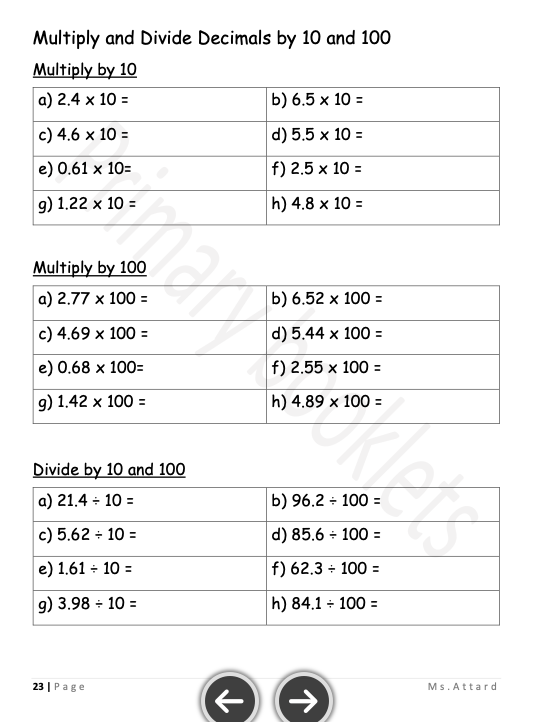 Maths, English & Maltese Revision Pack