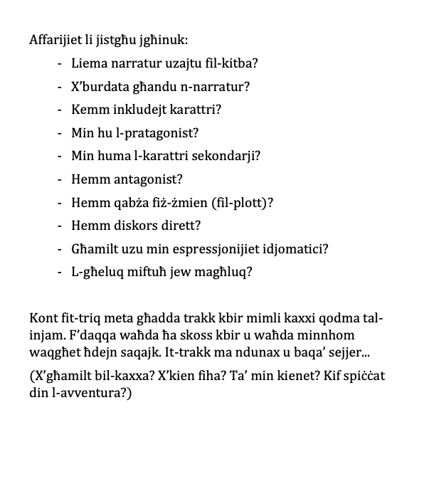 Kitba Kreattiva tal-Malti