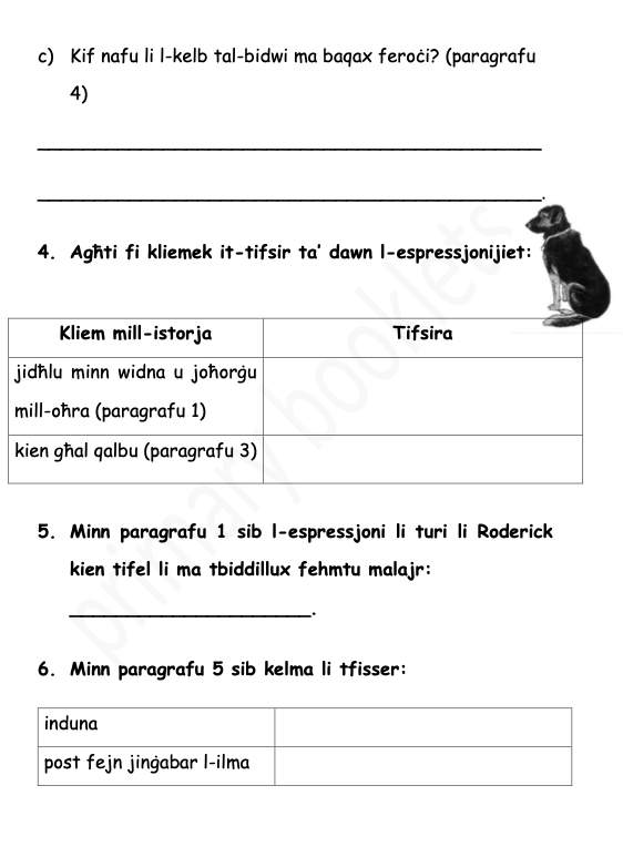 Il-Fehim mis-smiegħ tal-Malti year 4