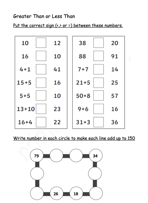 Maths Revision Booklet year 6
