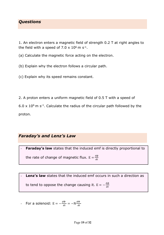 Magnetism and Alternating Current | Intermediate Physics Notes