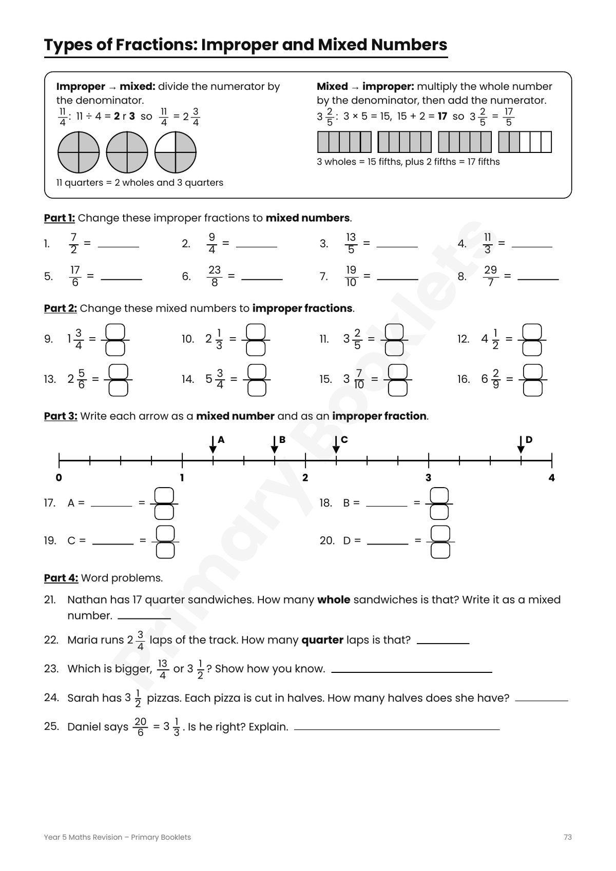 Maths Revision Booklet | Year 5