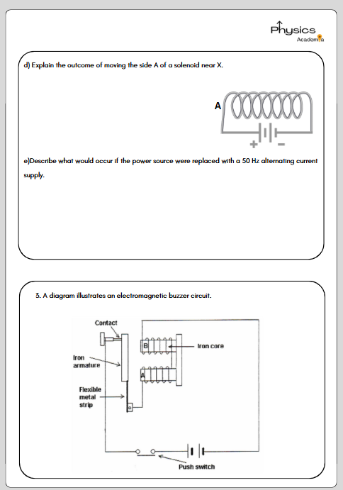 Magnetism & Electromagnetism Exercises