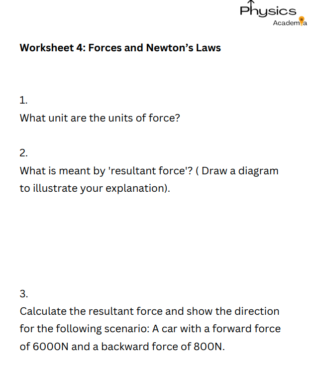 Forces Exercises