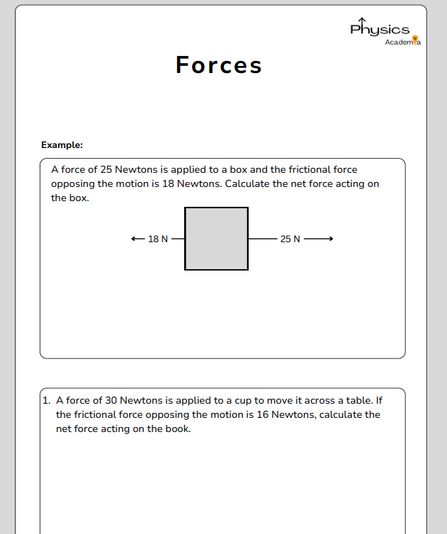 Forces Exercises