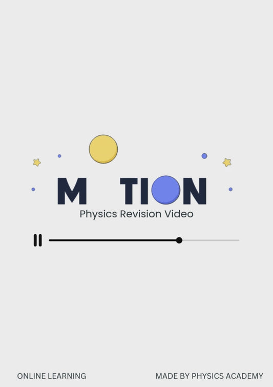 Revision Video: Linear Motion (O-Level)